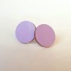 Liia nappikorvakoru 1,5 cm Liila nappikorvakoru, ympyrä