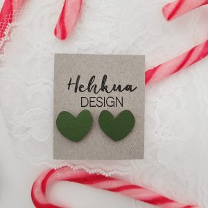 Sydänkorvakoru, tumman vihreä Sydänkorvakoru, tumman vihreä