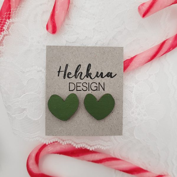 Sydänkorvakoru, tumman vihreä Sydänkorvakoru, tumman vihreä